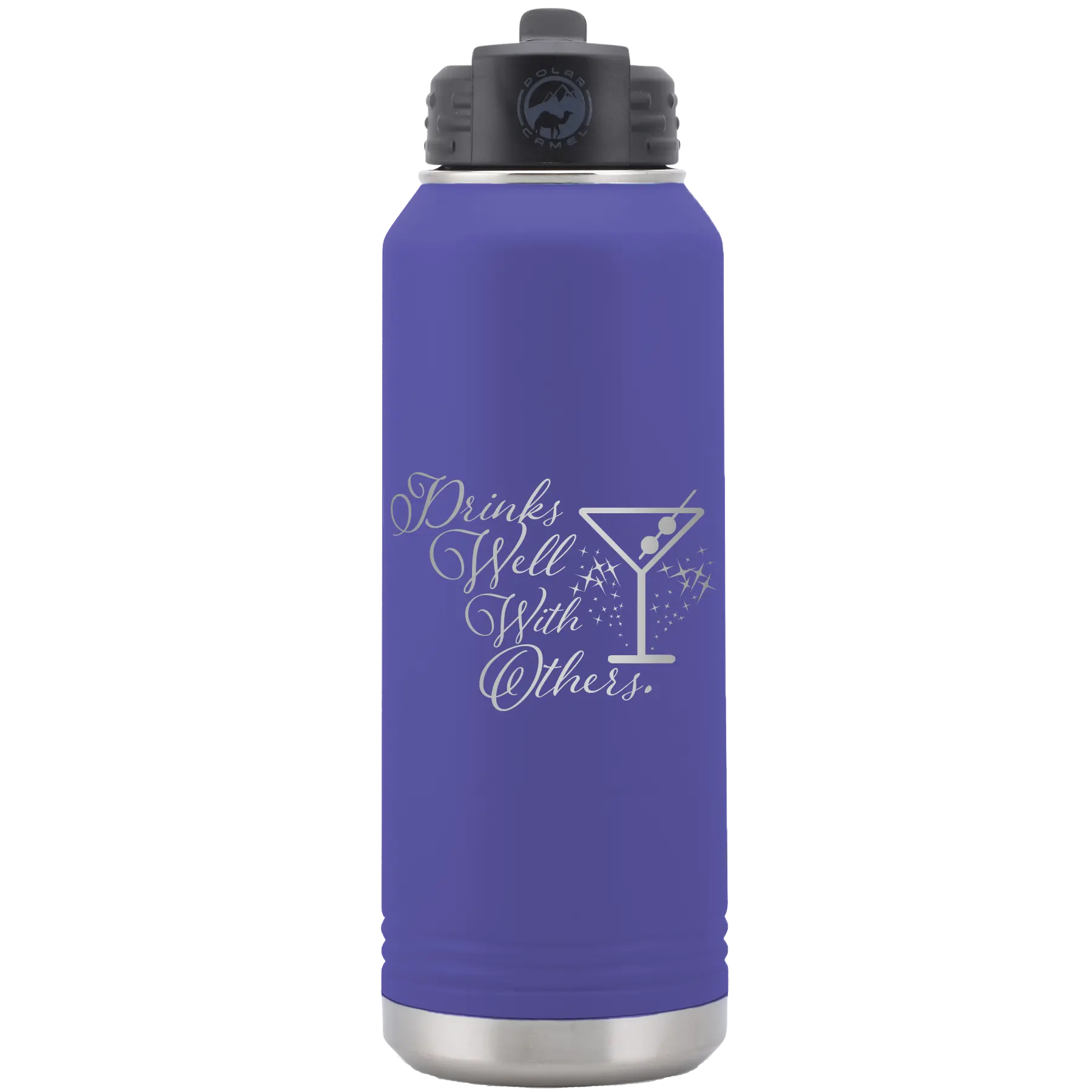 Drinks Well With Others 2 32 oz Water Bottle | Purple
