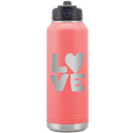 Love 32 oz Water Bottle | Coral