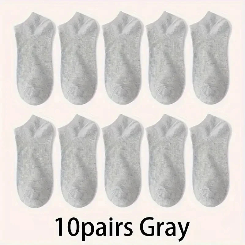 Ankle Socks 5 Pack Breathable Low Cut Unisex Socks