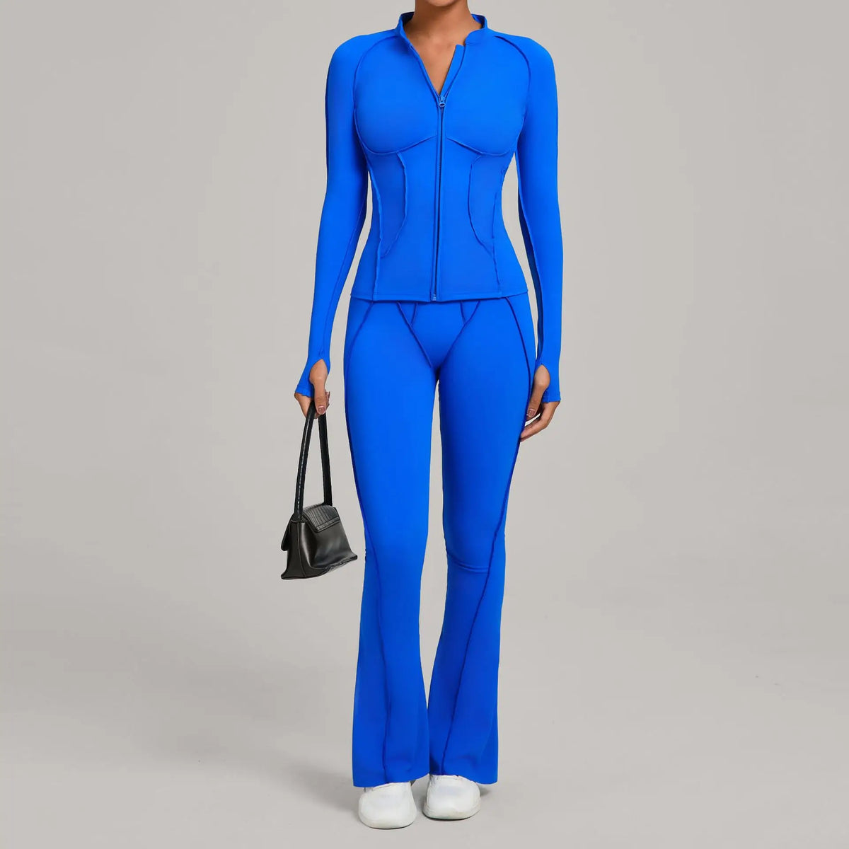 Women Tracksuit 2PCS Yoga Suit Sports Set Gym Set Running Outfits Workout Clothes Sports Long Sleeve Athletic Wear Yoga Clothing