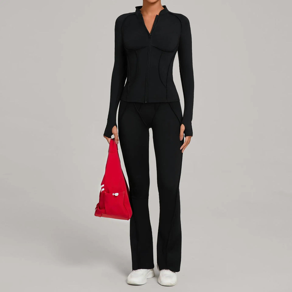 Women Tracksuit 2PCS Yoga Suit Sports Set Gym Set Running Outfits Workout Clothes Sports Long Sleeve Athletic Wear Yoga Clothing