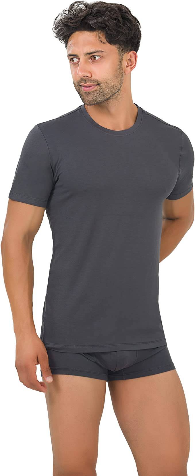 Men’s Bamboo Crew Neck Undershirts 3-Pack